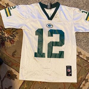 Reebok Green Bay packers youth medium Rodger’s Jersey with Number 12